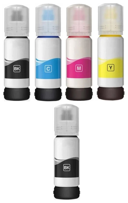 Epson Compatible 103 Full set of Ecotank Ink Bottles & EXTRA BLACK (2 x Black, 1 x Cyan/Magenta/Yellow)